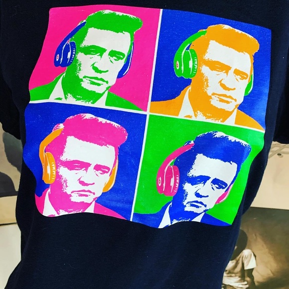 Lot of 2 Johnny Cash Merle Haggard Country T’s - Picture 3 of 7